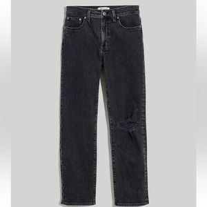 NWT 30 TALL Mid-Rise Perfect Vintage Straight Jean in Rosella Wash: Ripped